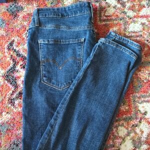 Women's Levi's High Risk Skinny Jeans 30 X 30 Medium Wash